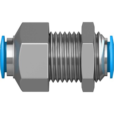 Push-in bulkhead connector