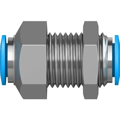 Push-in bulkhead connector