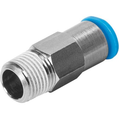 Push-in fitting, self-sealing