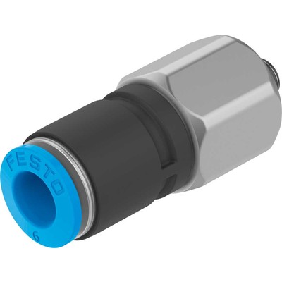 Push-in fitting, rotatable