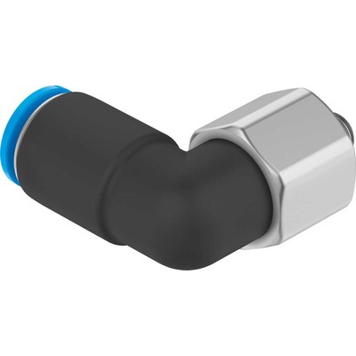 Push-in L-fitting, rotatable