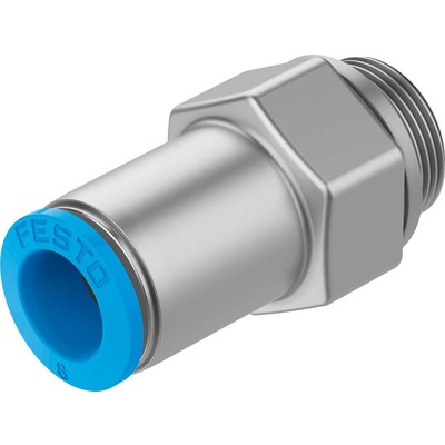 Push-in fitting, self-sealing