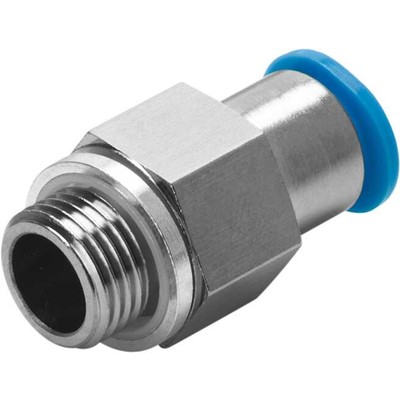 Push-in fitting, self-sealing