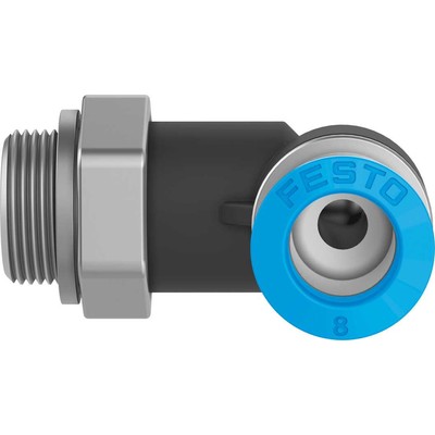 Push-in L-fitting,self-sealing