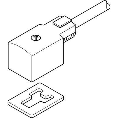 Plug socket with cable