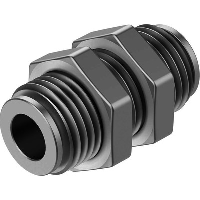 Push-in bulkhead connector