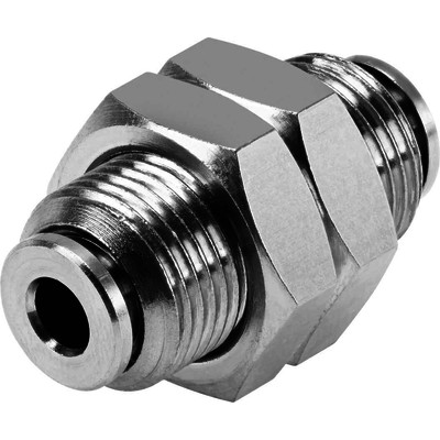 Push-in bulkhead connector