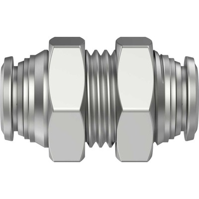 Push-in bulkhead connector