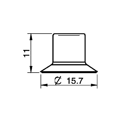 Suction cup F15 Silicone
